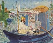 Edouard Manet, Claude Monet in seinem Atelier